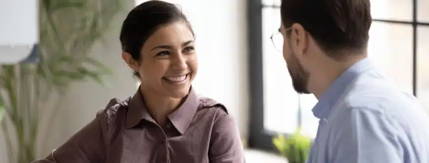 A person consulting with a tax resolution specialist