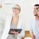 A couple looking at a property with a realtor