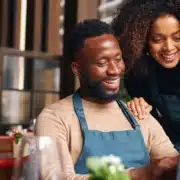 A couple going over Safe Harbor tax rules